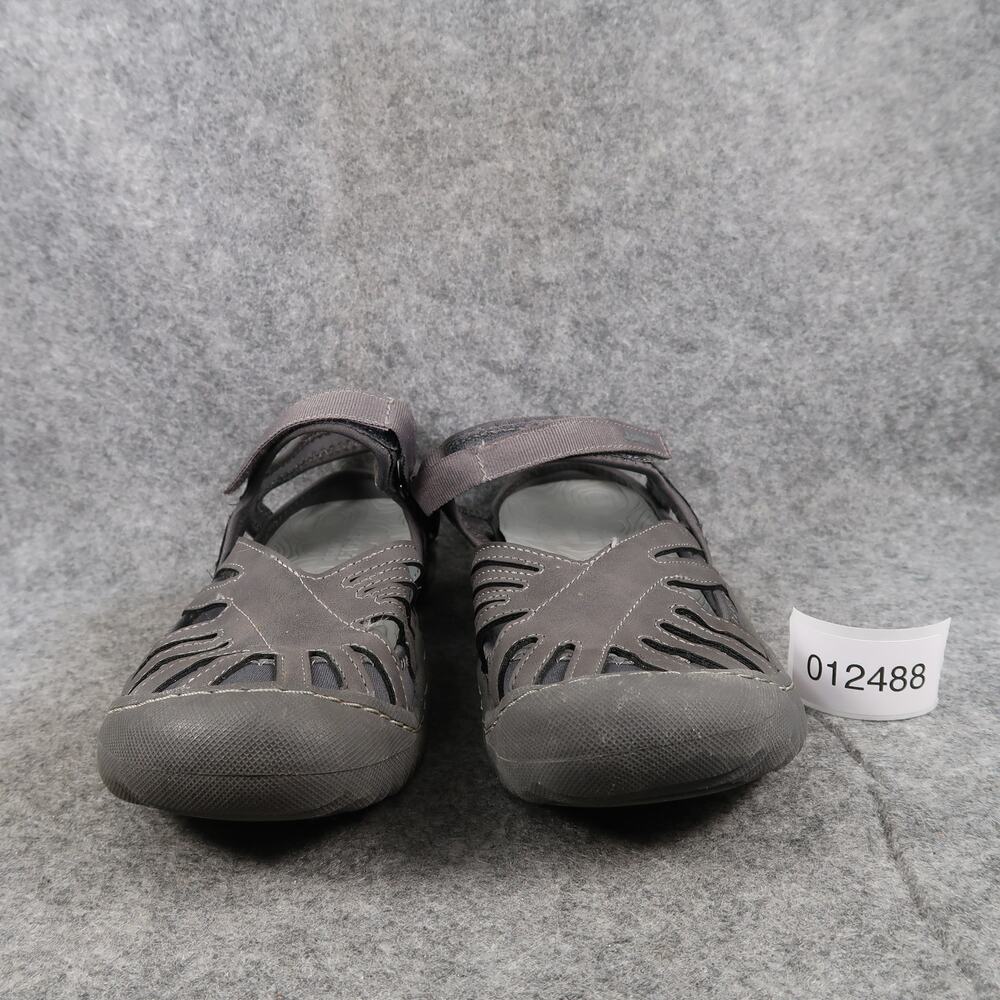 J Sport by Jambu Shoes Womens 9 Sandals Closed Toe Adjustable Sport Comfort Gray - Picture 2 of 12